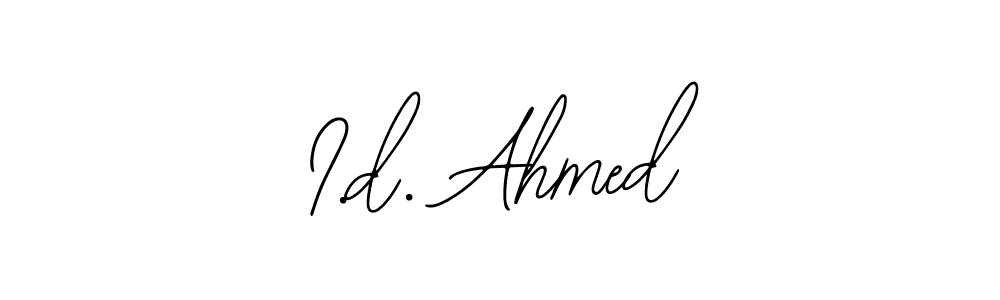 Bearetta-2O07w is a professional signature style that is perfect for those who want to add a touch of class to their signature. It is also a great choice for those who want to make their signature more unique. Get I.d. Ahmed name to fancy signature for free. I.d. Ahmed signature style 12 images and pictures png