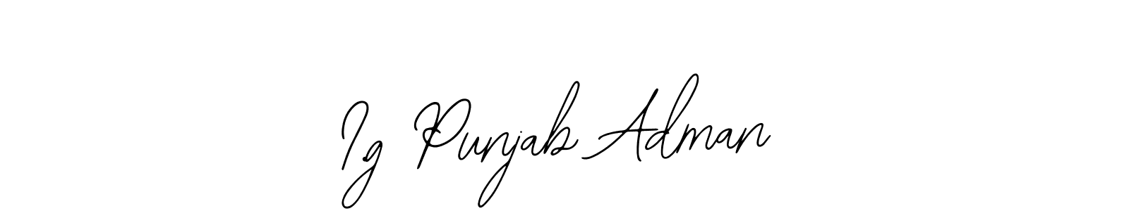 if you are searching for the best signature style for your name I.g Punjab Adman. so please give up your signature search. here we have designed multiple signature styles  using Bearetta-2O07w. I.g Punjab Adman signature style 12 images and pictures png