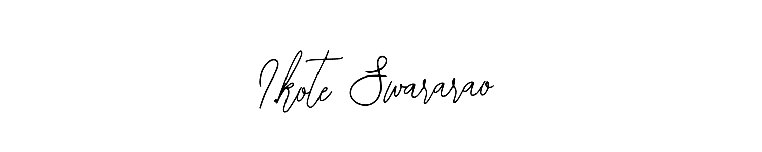 Make a beautiful signature design for name I.kote Swararao. With this signature (Bearetta-2O07w) style, you can create a handwritten signature for free. I.kote Swararao signature style 12 images and pictures png