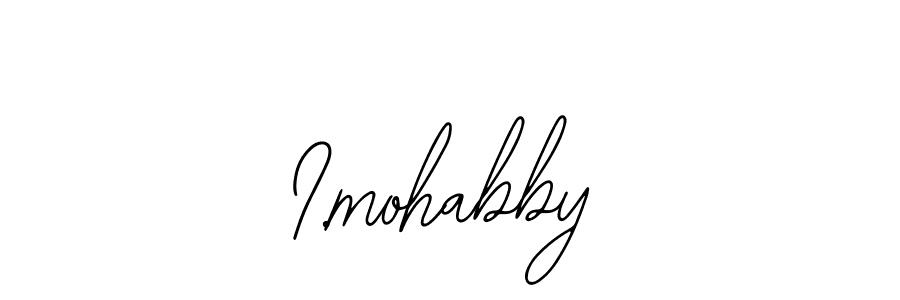 You should practise on your own different ways (Bearetta-2O07w) to write your name (I.mohabby) in signature. don't let someone else do it for you. I.mohabby signature style 12 images and pictures png