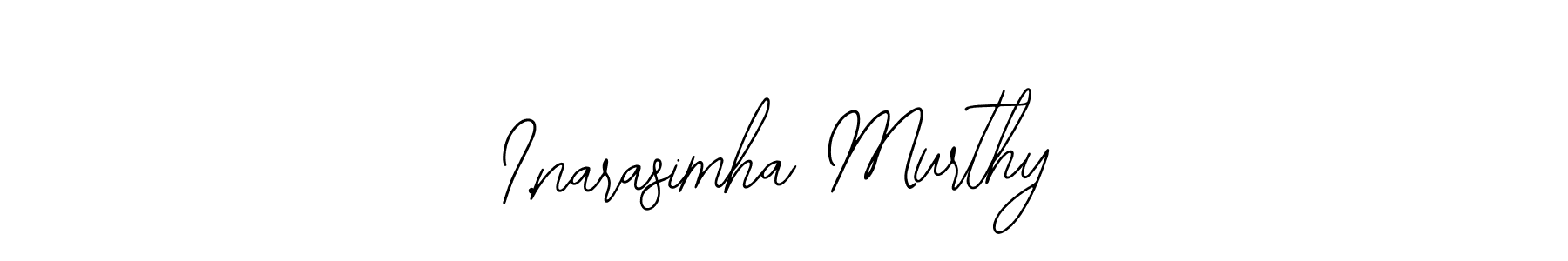 I.narasimha Murthy stylish signature style. Best Handwritten Sign (Bearetta-2O07w) for my name. Handwritten Signature Collection Ideas for my name I.narasimha Murthy. I.narasimha Murthy signature style 12 images and pictures png