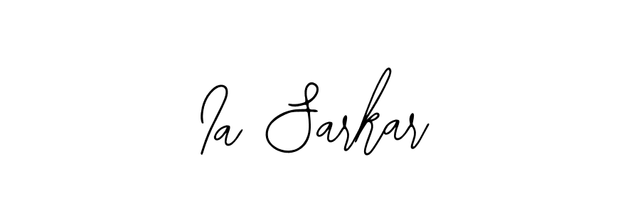 Also You can easily find your signature by using the search form. We will create Ia Sarkar name handwritten signature images for you free of cost using Bearetta-2O07w sign style. Ia Sarkar signature style 12 images and pictures png