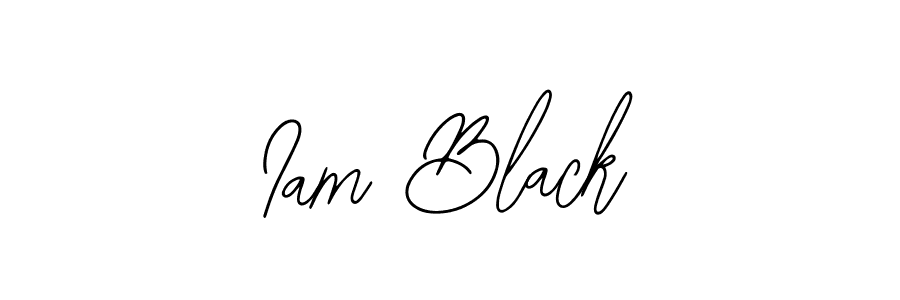 How to make Iam Black name signature. Use Bearetta-2O07w style for creating short signs online. This is the latest handwritten sign. Iam Black signature style 12 images and pictures png