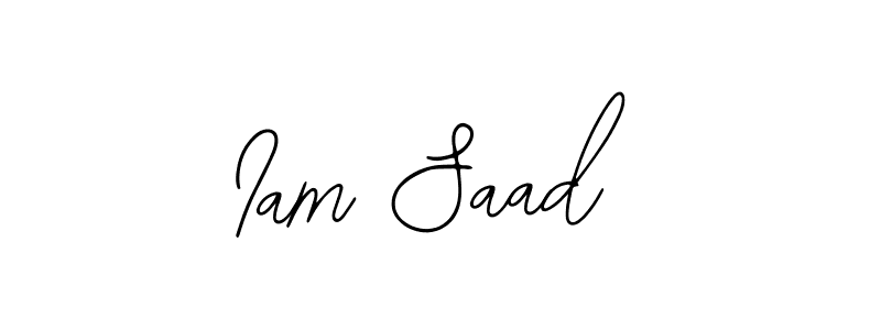 Design your own signature with our free online signature maker. With this signature software, you can create a handwritten (Bearetta-2O07w) signature for name Iam Saad. Iam Saad signature style 12 images and pictures png