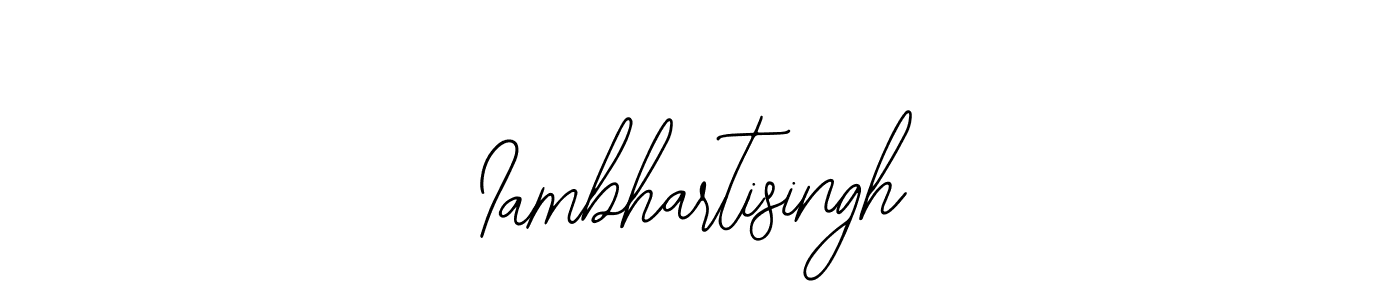How to make Iambhartisingh signature? Bearetta-2O07w is a professional autograph style. Create handwritten signature for Iambhartisingh name. Iambhartisingh signature style 12 images and pictures png