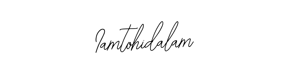 Use a signature maker to create a handwritten signature online. With this signature software, you can design (Bearetta-2O07w) your own signature for name Iamtohidalam. Iamtohidalam signature style 12 images and pictures png