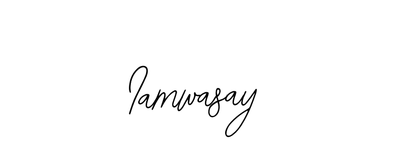 Bearetta-2O07w is a professional signature style that is perfect for those who want to add a touch of class to their signature. It is also a great choice for those who want to make their signature more unique. Get Iamwasay name to fancy signature for free. Iamwasay signature style 12 images and pictures png