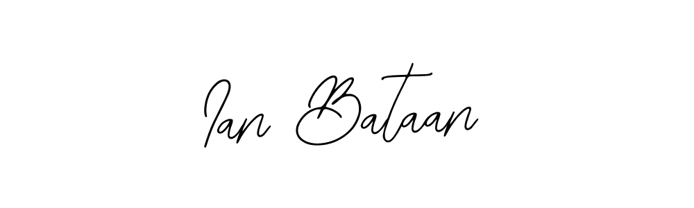 Use a signature maker to create a handwritten signature online. With this signature software, you can design (Bearetta-2O07w) your own signature for name Ian Bataan. Ian Bataan signature style 12 images and pictures png