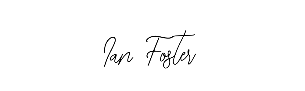 How to make Ian Foster name signature. Use Bearetta-2O07w style for creating short signs online. This is the latest handwritten sign. Ian Foster signature style 12 images and pictures png