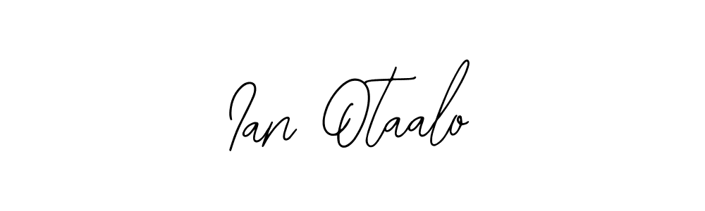 Bearetta-2O07w is a professional signature style that is perfect for those who want to add a touch of class to their signature. It is also a great choice for those who want to make their signature more unique. Get Ian Otaalo name to fancy signature for free. Ian Otaalo signature style 12 images and pictures png