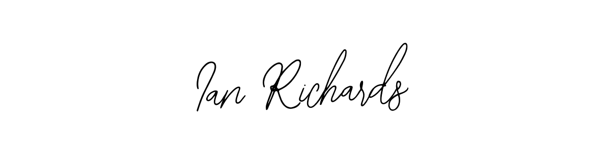 Also You can easily find your signature by using the search form. We will create Ian Richards name handwritten signature images for you free of cost using Bearetta-2O07w sign style. Ian Richards signature style 12 images and pictures png