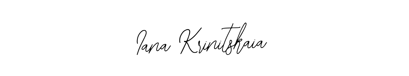 How to Draw Iana Krinitskaia signature style? Bearetta-2O07w is a latest design signature styles for name Iana Krinitskaia. Iana Krinitskaia signature style 12 images and pictures png
