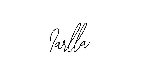 Design your own signature with our free online signature maker. With this signature software, you can create a handwritten (Bearetta-2O07w) signature for name Iarlla. Iarlla signature style 12 images and pictures png