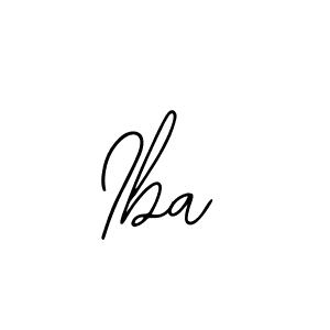 How to make Iba signature? Bearetta-2O07w is a professional autograph style. Create handwritten signature for Iba name. Iba signature style 12 images and pictures png