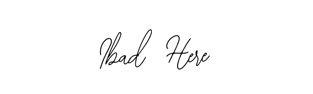 Also we have Ibad  Here name is the best signature style. Create professional handwritten signature collection using Bearetta-2O07w autograph style. Ibad  Here signature style 12 images and pictures png