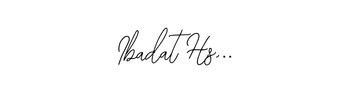 Use a signature maker to create a handwritten signature online. With this signature software, you can design (Bearetta-2O07w) your own signature for name Ibadat Hs,... Ibadat Hs,.. signature style 12 images and pictures png
