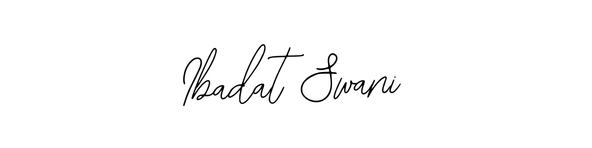 How to make Ibadat Swani name signature. Use Bearetta-2O07w style for creating short signs online. This is the latest handwritten sign. Ibadat Swani signature style 12 images and pictures png