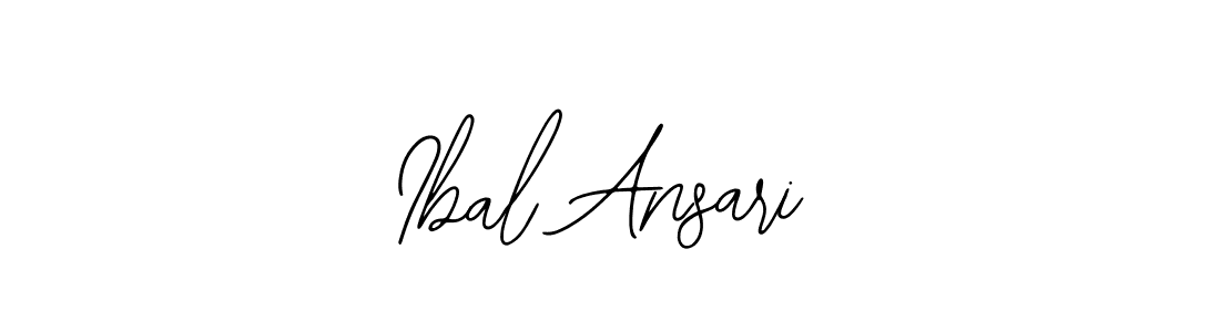 How to make Ibal Ansari name signature. Use Bearetta-2O07w style for creating short signs online. This is the latest handwritten sign. Ibal Ansari signature style 12 images and pictures png