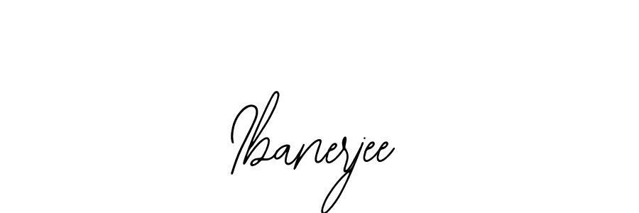 You should practise on your own different ways (Bearetta-2O07w) to write your name (Ibanerjee) in signature. don't let someone else do it for you. Ibanerjee signature style 12 images and pictures png