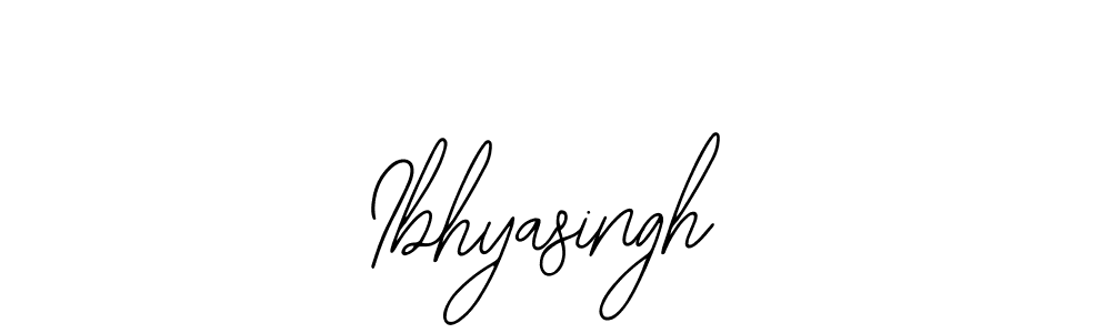 Design your own signature with our free online signature maker. With this signature software, you can create a handwritten (Bearetta-2O07w) signature for name Ibhyasingh. Ibhyasingh signature style 12 images and pictures png