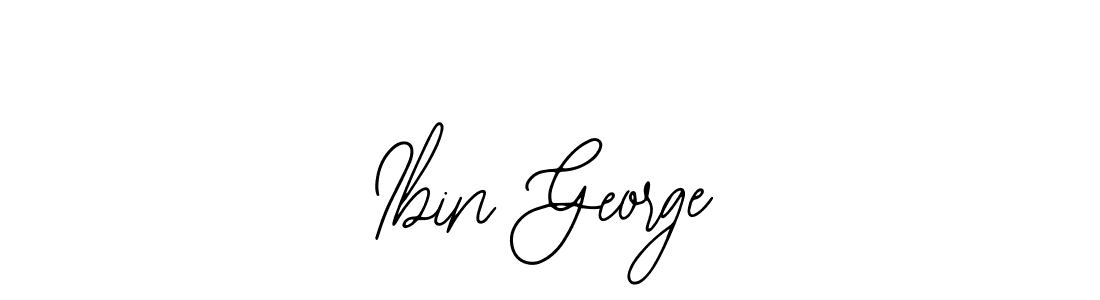 Similarly Bearetta-2O07w is the best handwritten signature design. Signature creator online .You can use it as an online autograph creator for name Ibin George. Ibin George signature style 12 images and pictures png