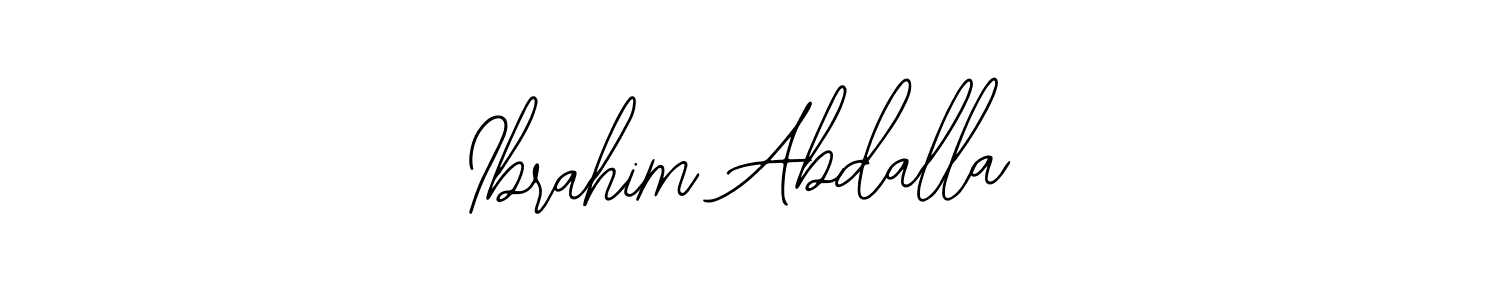 Make a beautiful signature design for name Ibrahim Abdalla. Use this online signature maker to create a handwritten signature for free. Ibrahim Abdalla signature style 12 images and pictures png