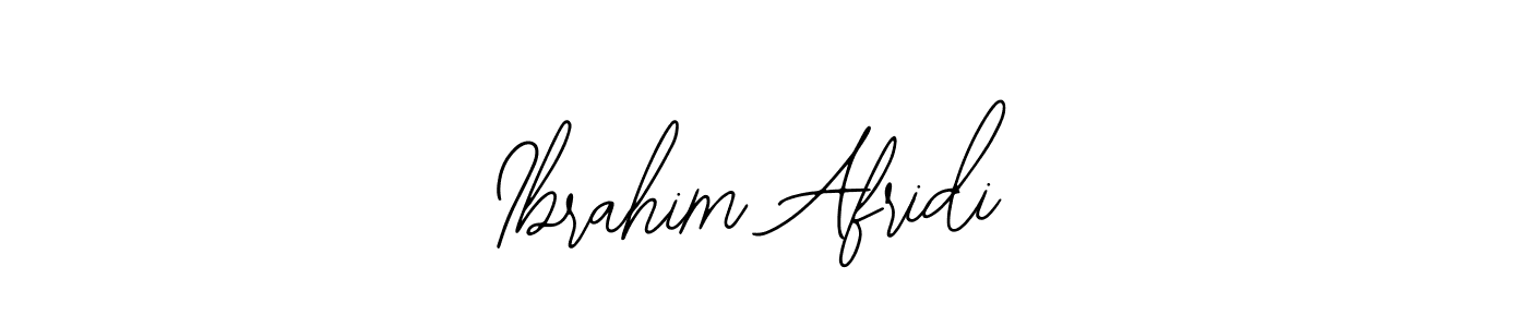 Use a signature maker to create a handwritten signature online. With this signature software, you can design (Bearetta-2O07w) your own signature for name Ibrahim Afridi. Ibrahim Afridi signature style 12 images and pictures png