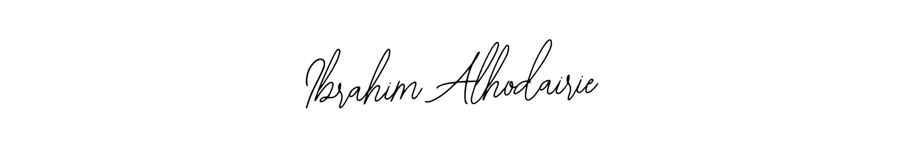 if you are searching for the best signature style for your name Ibrahim Alhodairie. so please give up your signature search. here we have designed multiple signature styles  using Bearetta-2O07w. Ibrahim Alhodairie signature style 12 images and pictures png