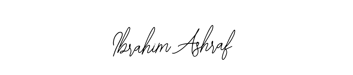 You should practise on your own different ways (Bearetta-2O07w) to write your name (Ibrahim Ashraf) in signature. don't let someone else do it for you. Ibrahim Ashraf signature style 12 images and pictures png