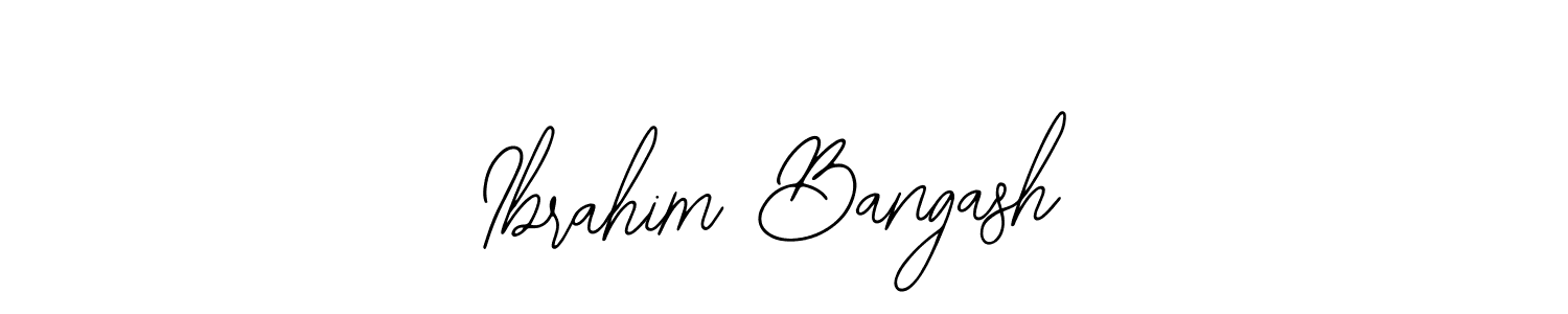 Also You can easily find your signature by using the search form. We will create Ibrahim Bangash name handwritten signature images for you free of cost using Bearetta-2O07w sign style. Ibrahim Bangash signature style 12 images and pictures png