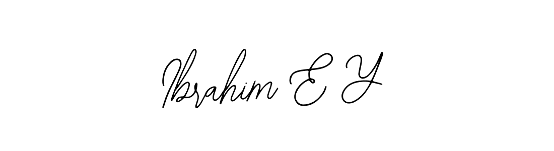 Make a beautiful signature design for name Ibrahim E Y. With this signature (Bearetta-2O07w) style, you can create a handwritten signature for free. Ibrahim E Y signature style 12 images and pictures png