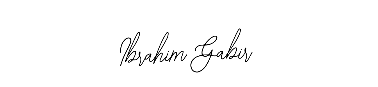 The best way (Bearetta-2O07w) to make a short signature is to pick only two or three words in your name. The name Ibrahim Gabir include a total of six letters. For converting this name. Ibrahim Gabir signature style 12 images and pictures png