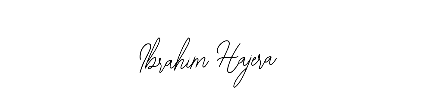 You should practise on your own different ways (Bearetta-2O07w) to write your name (Ibrahim Hajera) in signature. don't let someone else do it for you. Ibrahim Hajera signature style 12 images and pictures png