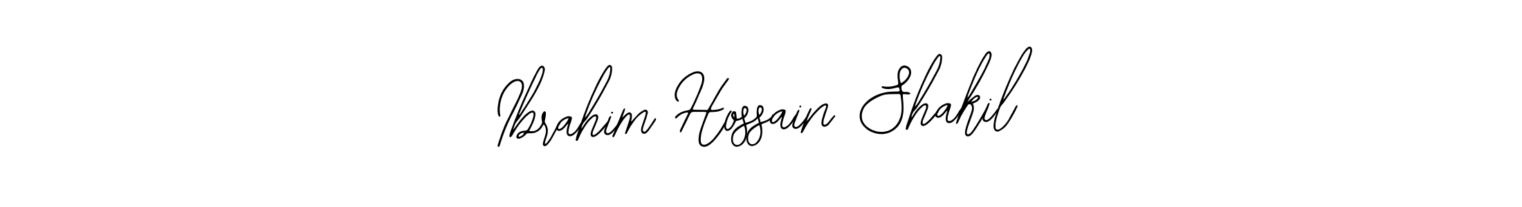 The best way (Bearetta-2O07w) to make a short signature is to pick only two or three words in your name. The name Ibrahim Hossain Shakil include a total of six letters. For converting this name. Ibrahim Hossain Shakil signature style 12 images and pictures png