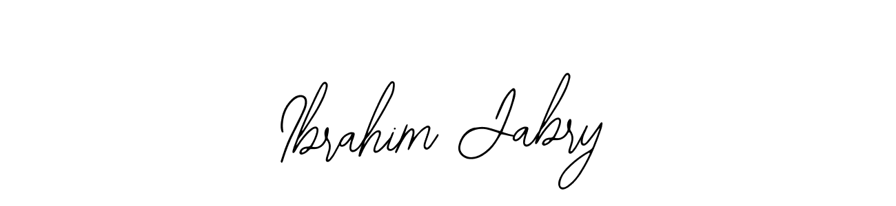 Use a signature maker to create a handwritten signature online. With this signature software, you can design (Bearetta-2O07w) your own signature for name Ibrahim Jabry. Ibrahim Jabry signature style 12 images and pictures png