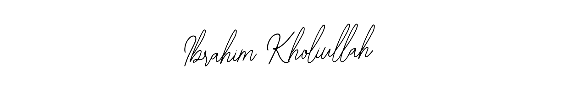 Make a beautiful signature design for name Ibrahim Kholiullah. Use this online signature maker to create a handwritten signature for free. Ibrahim Kholiullah signature style 12 images and pictures png