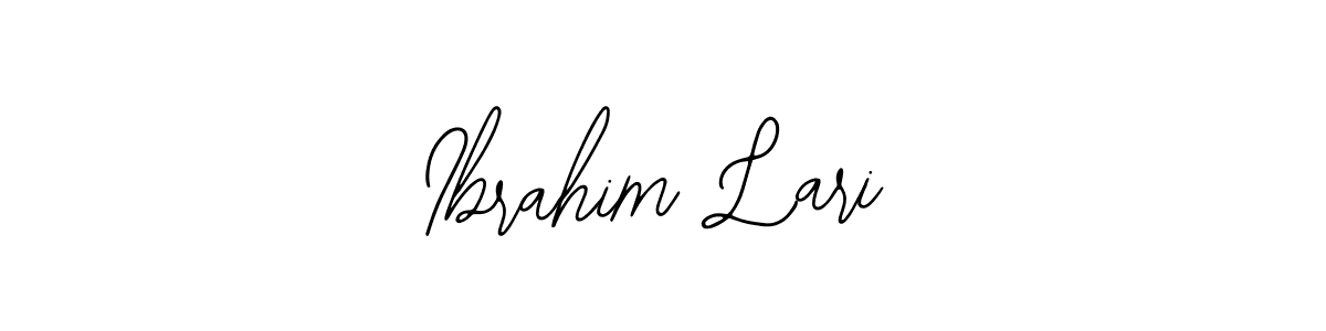 You should practise on your own different ways (Bearetta-2O07w) to write your name (Ibrahim Lari) in signature. don't let someone else do it for you. Ibrahim Lari signature style 12 images and pictures png