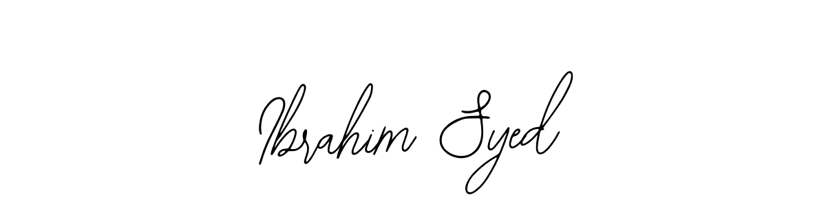 Create a beautiful signature design for name Ibrahim Syed. With this signature (Bearetta-2O07w) fonts, you can make a handwritten signature for free. Ibrahim Syed signature style 12 images and pictures png
