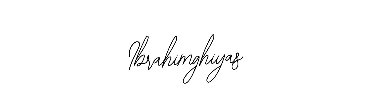 How to make Ibrahimghiyas signature? Bearetta-2O07w is a professional autograph style. Create handwritten signature for Ibrahimghiyas name. Ibrahimghiyas signature style 12 images and pictures png