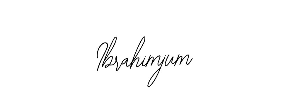 if you are searching for the best signature style for your name Ibrahimjum. so please give up your signature search. here we have designed multiple signature styles  using Bearetta-2O07w. Ibrahimjum signature style 12 images and pictures png