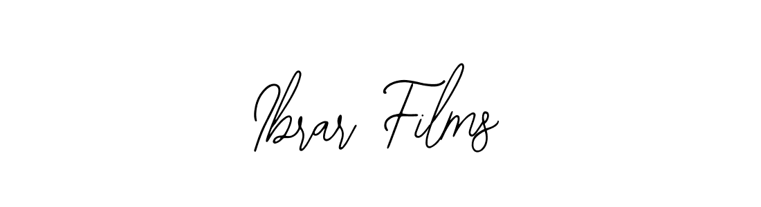 Design your own signature with our free online signature maker. With this signature software, you can create a handwritten (Bearetta-2O07w) signature for name Ibrar Films. Ibrar Films signature style 12 images and pictures png