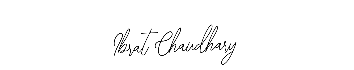 How to Draw Ibrat Chaudhary signature style? Bearetta-2O07w is a latest design signature styles for name Ibrat Chaudhary. Ibrat Chaudhary signature style 12 images and pictures png