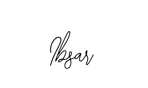 Use a signature maker to create a handwritten signature online. With this signature software, you can design (Bearetta-2O07w) your own signature for name Ibsar. Ibsar signature style 12 images and pictures png