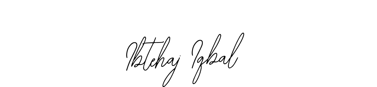 How to make Ibtehaj Iqbal name signature. Use Bearetta-2O07w style for creating short signs online. This is the latest handwritten sign. Ibtehaj Iqbal signature style 12 images and pictures png