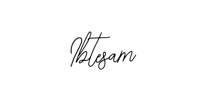 You should practise on your own different ways (Bearetta-2O07w) to write your name (Ibtesam) in signature. don't let someone else do it for you. Ibtesam signature style 12 images and pictures png