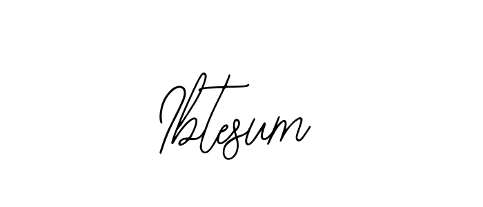 Make a beautiful signature design for name Ibtesum. Use this online signature maker to create a handwritten signature for free. Ibtesum signature style 12 images and pictures png