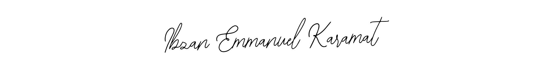 How to make Ibzan Emmanuel Karamat signature? Bearetta-2O07w is a professional autograph style. Create handwritten signature for Ibzan Emmanuel Karamat name. Ibzan Emmanuel Karamat signature style 12 images and pictures png