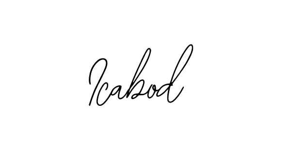 How to make Icabod signature? Bearetta-2O07w is a professional autograph style. Create handwritten signature for Icabod name. Icabod signature style 12 images and pictures png