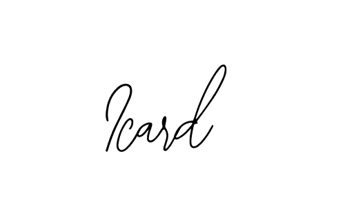 How to make Icard signature? Bearetta-2O07w is a professional autograph style. Create handwritten signature for Icard name. Icard signature style 12 images and pictures png