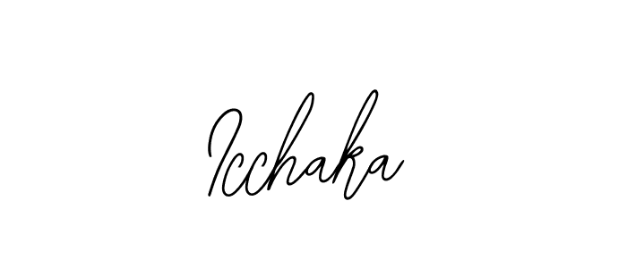 The best way (Bearetta-2O07w) to make a short signature is to pick only two or three words in your name. The name Icchaka include a total of six letters. For converting this name. Icchaka signature style 12 images and pictures png